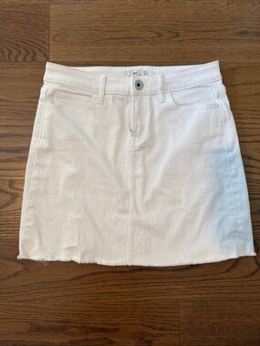 Vineyard Vines White Denim Mini Skirt